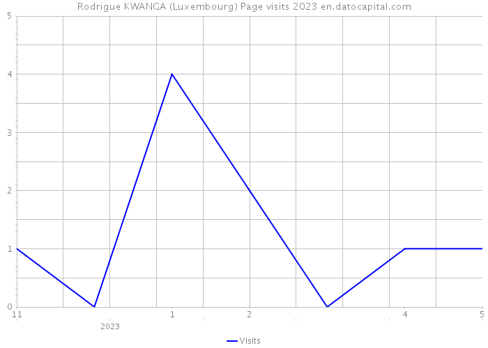 Rodrigue KWANGA (Luxembourg) Page visits 2023 