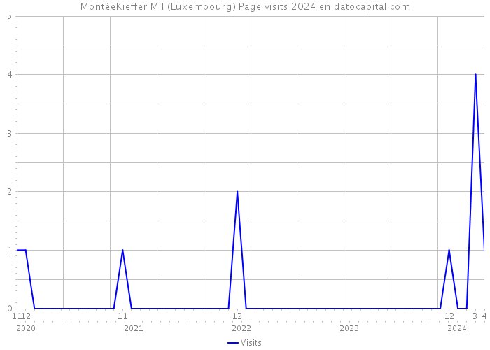 MontéeKieffer Mil (Luxembourg) Page visits 2024 