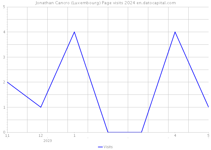 Jonathan Cancro (Luxembourg) Page visits 2024 
