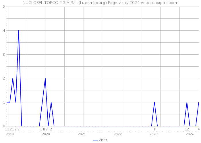 NUCLOBEL TOPCO 2 S.A R.L. (Luxembourg) Page visits 2024 
