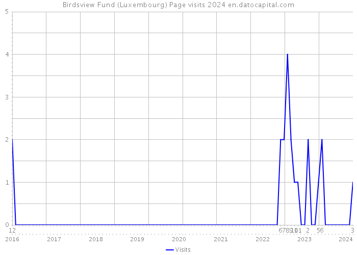 Birdsview Fund (Luxembourg) Page visits 2024 