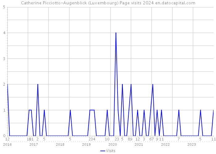 Catherine Picciotto-Augenblick (Luxembourg) Page visits 2024 