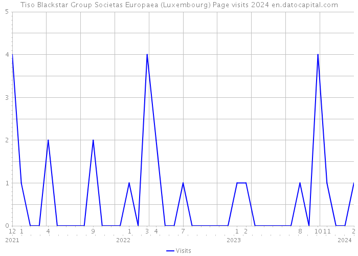 Tiso Blackstar Group Societas Europaea (Luxembourg) Page visits 2024 