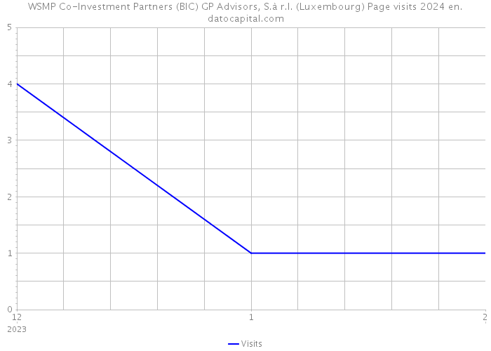 WSMP Co-Investment Partners (BIC) GP Advisors, S.à r.l. (Luxembourg) Page visits 2024 