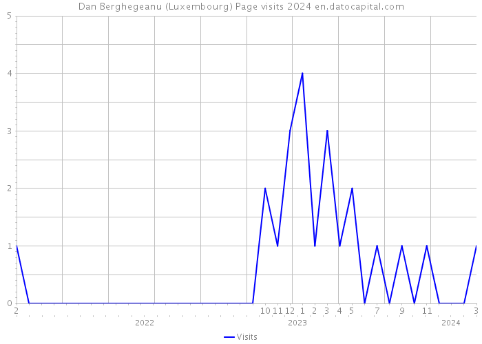 Dan Berghegeanu (Luxembourg) Page visits 2024 