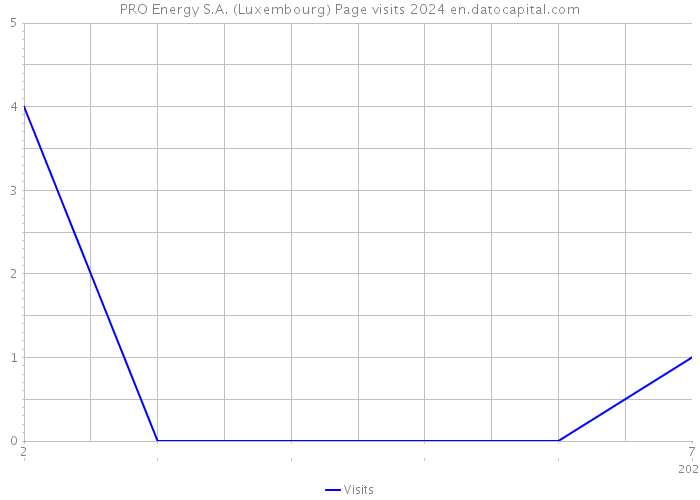 PRO Energy S.A. (Luxembourg) Page visits 2024 