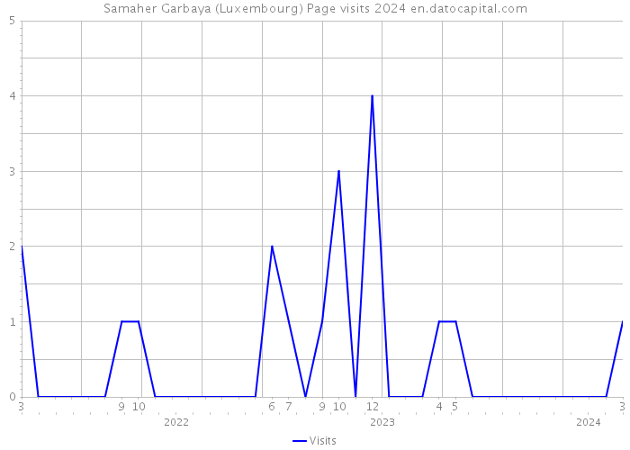 Samaher Garbaya (Luxembourg) Page visits 2024 