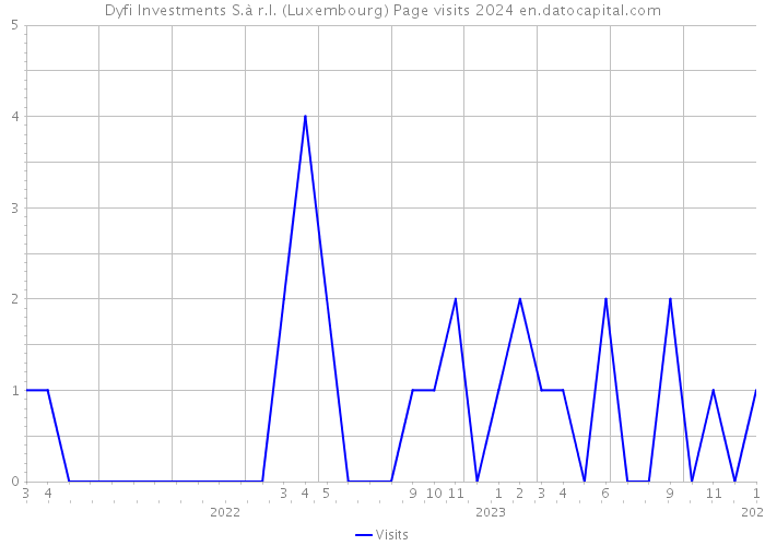 Dyfi Investments S.à r.l. (Luxembourg) Page visits 2024 