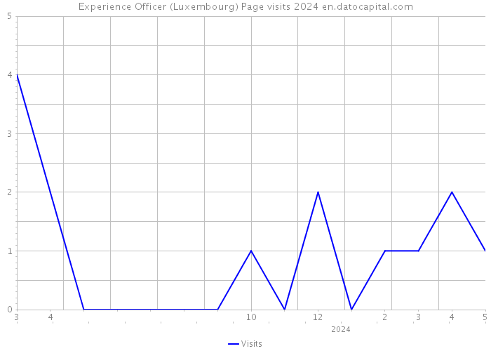 Experience Officer (Luxembourg) Page visits 2024 