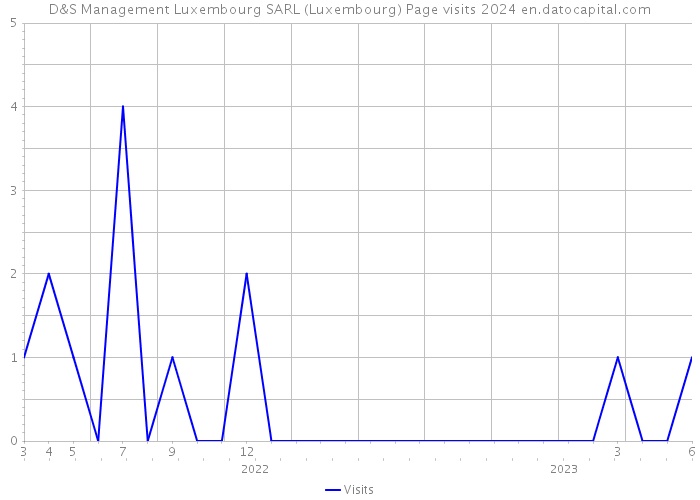 D&S Management Luxembourg SARL (Luxembourg) Page visits 2024 