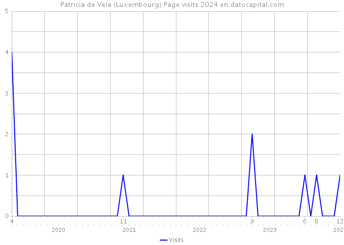 Patricia de Vela (Luxembourg) Page visits 2024 