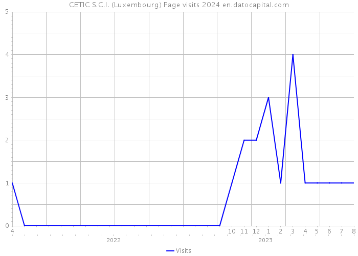 CETIC S.C.I. (Luxembourg) Page visits 2024 