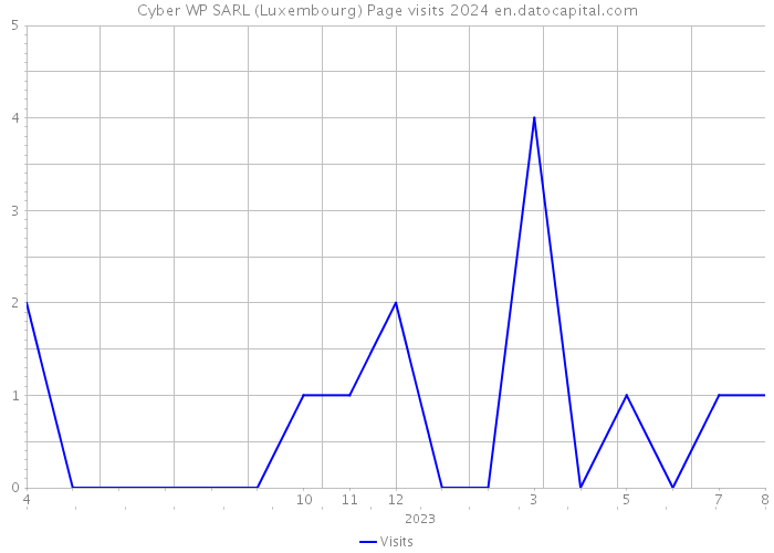 Cyber WP SARL (Luxembourg) Page visits 2024 