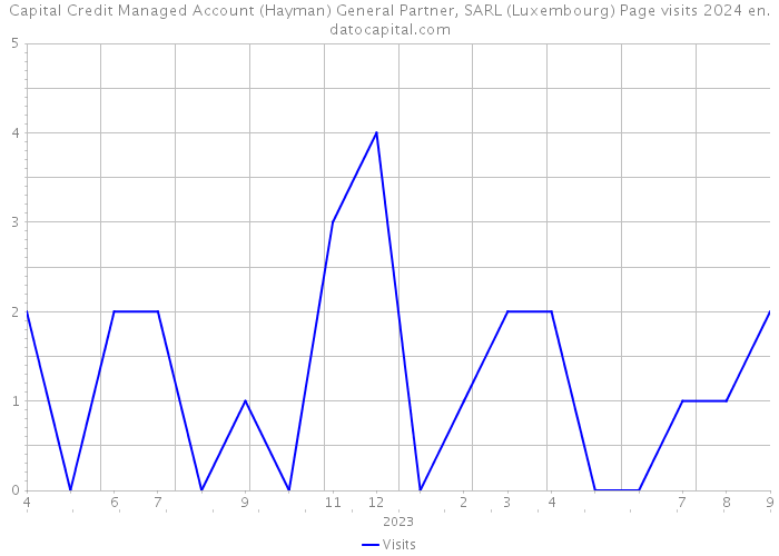 Capital Credit Managed Account (Hayman) General Partner, SARL (Luxembourg) Page visits 2024 