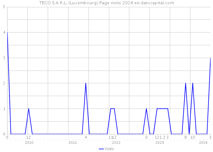 TECO S.A R.L. (Luxembourg) Page visits 2024 