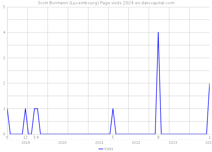 Scott Bormann (Luxembourg) Page visits 2024 