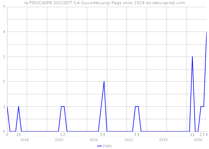 la FIDUCIAIRE SOCODIT S.A (Luxembourg) Page visits 2024 
