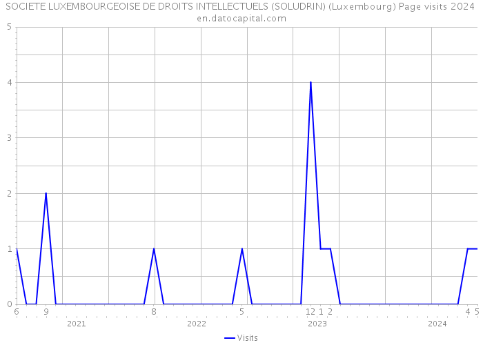 SOCIETE LUXEMBOURGEOISE DE DROITS INTELLECTUELS (SOLUDRIN) (Luxembourg) Page visits 2024 