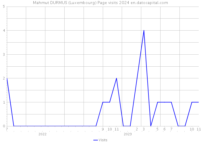 Mahmut DURMUS (Luxembourg) Page visits 2024 