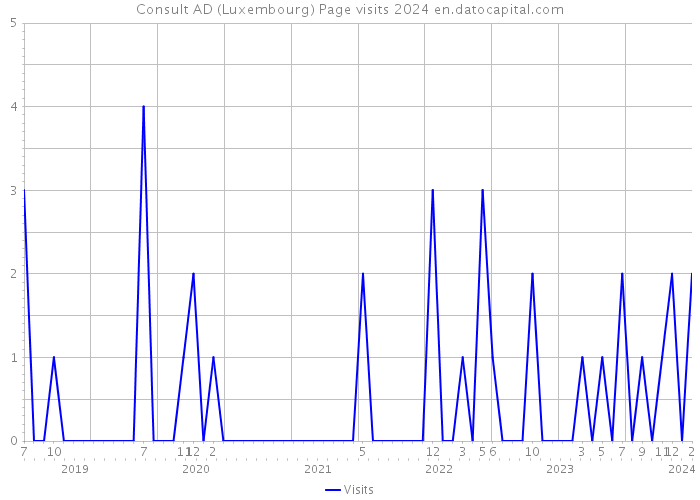 Consult AD (Luxembourg) Page visits 2024 