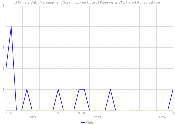 UI Private Debt Management S.à r.l. (Luxembourg) Page visits 2024 