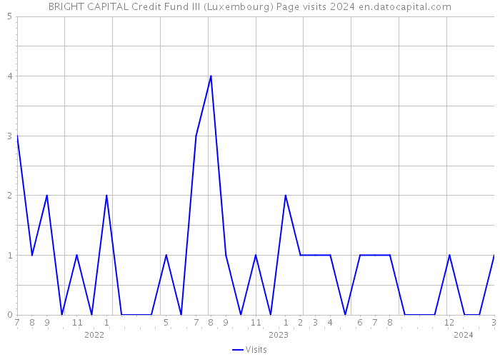 BRIGHT CAPITAL Credit Fund III (Luxembourg) Page visits 2024 