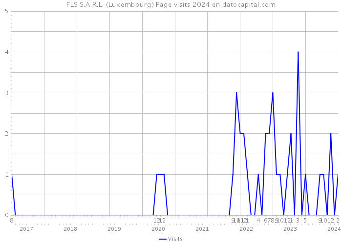 FLS S.A R.L. (Luxembourg) Page visits 2024 