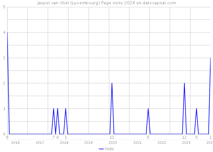 Jasper van Vliet (Luxembourg) Page visits 2024 