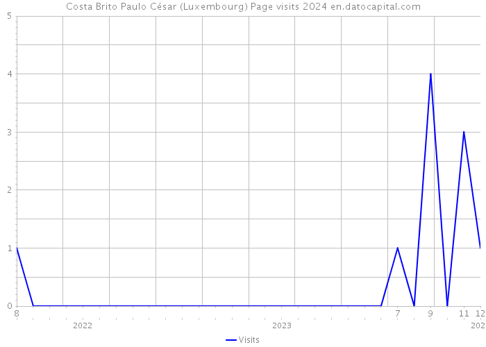 Costa Brito Paulo César (Luxembourg) Page visits 2024 