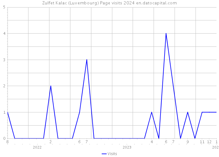 Zulfet Kalac (Luxembourg) Page visits 2024 