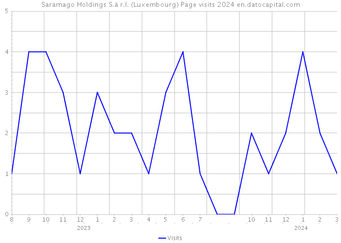 Saramago Holdings S.à r.l. (Luxembourg) Page visits 2024 