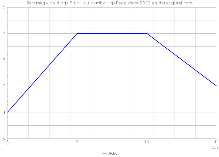 Saramago Holdings S.à r.l. (Luxembourg) Page visits 2022 
