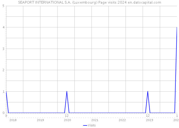 SEAPORT INTERNATIONAL S.A. (Luxembourg) Page visits 2024 