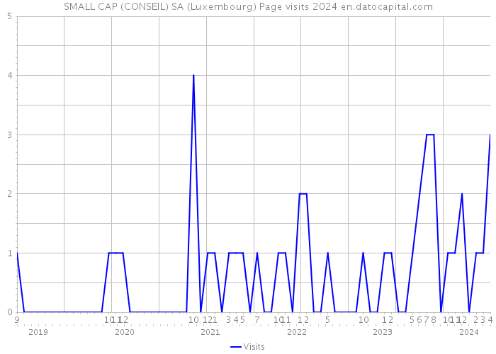 SMALL CAP (CONSEIL) SA (Luxembourg) Page visits 2024 
