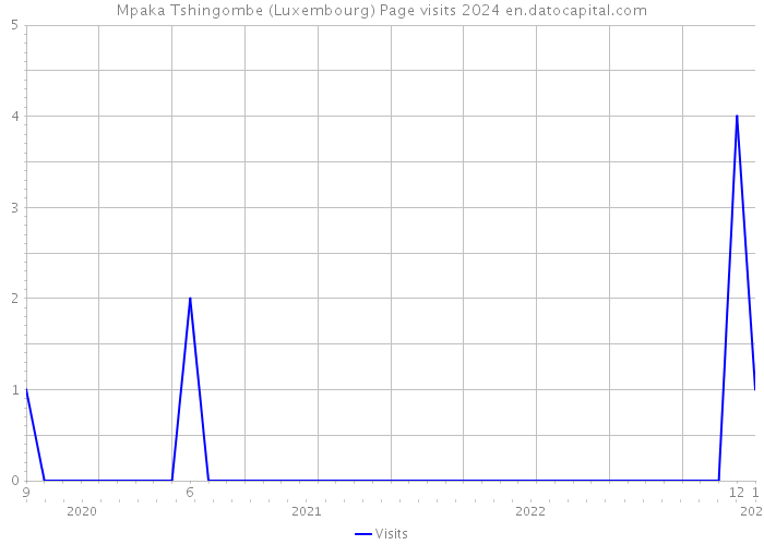 Mpaka Tshingombe (Luxembourg) Page visits 2024 
