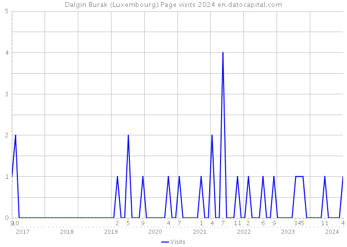 Dalgin Burak (Luxembourg) Page visits 2024 