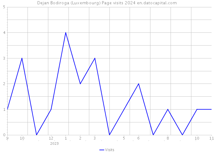 Dejan Bodiroga (Luxembourg) Page visits 2024 
