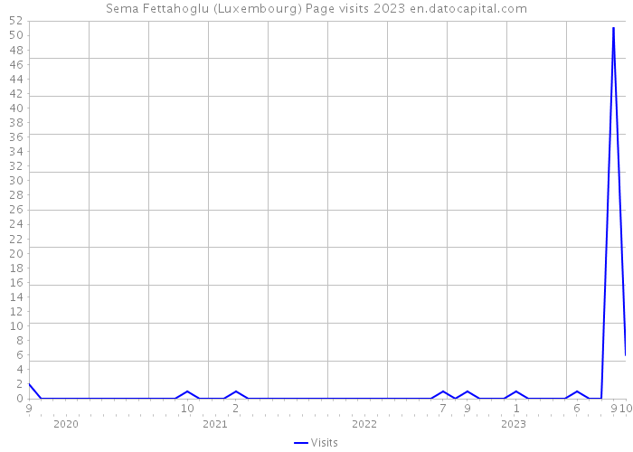 Sema Fettahoglu (Luxembourg) Page visits 2023 