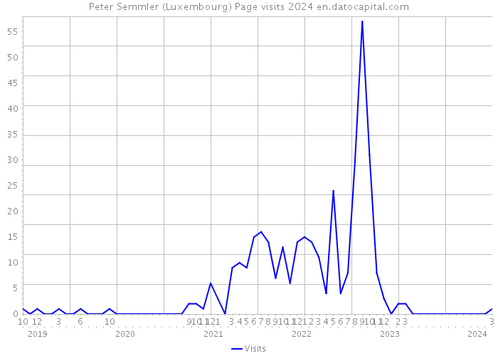 Peter Semmler (Luxembourg) Page visits 2024 