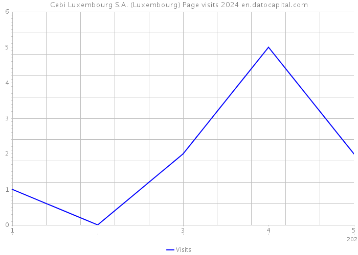 Cebi Luxembourg S.A. (Luxembourg) Page visits 2024 
