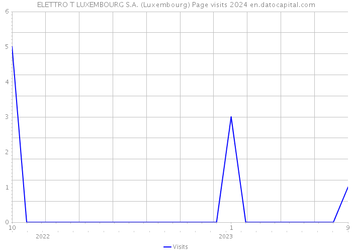 ELETTRO T LUXEMBOURG S.A. (Luxembourg) Page visits 2024 