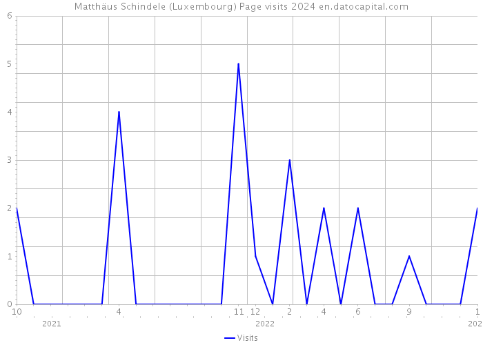 Matthäus Schindele (Luxembourg) Page visits 2024 