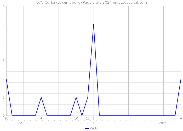 Loïc Gorka (Luxembourg) Page visits 2024 