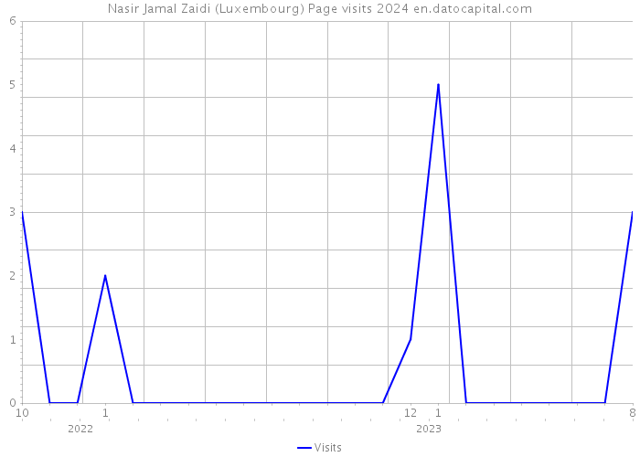 Nasir Jamal Zaidi (Luxembourg) Page visits 2024 