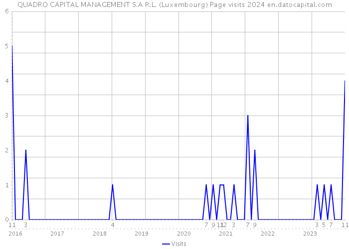 QUADRO CAPITAL MANAGEMENT S.A R.L. (Luxembourg) Page visits 2024 