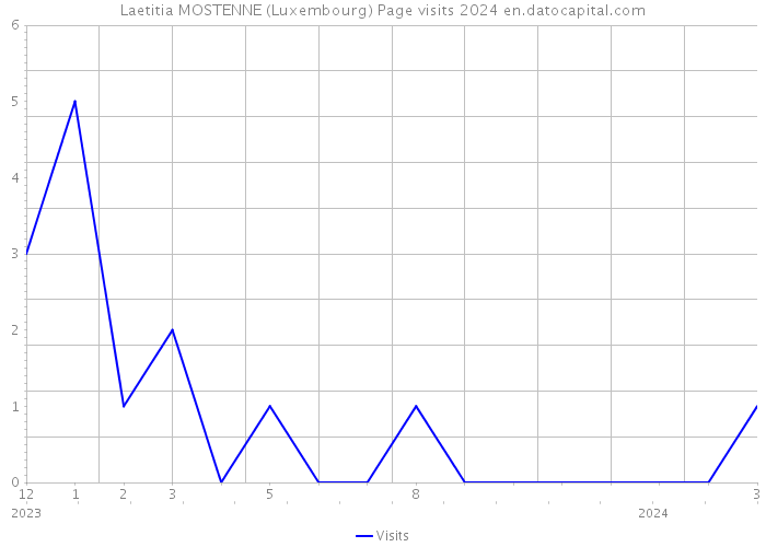 Laetitia MOSTENNE (Luxembourg) Page visits 2024 
