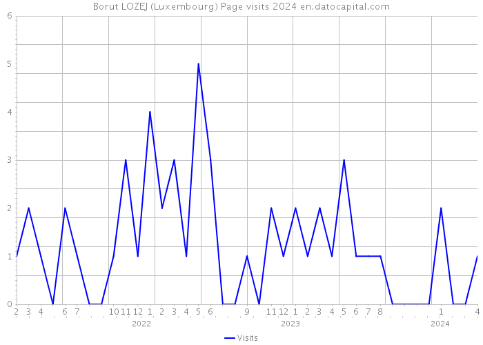 Borut LOZEJ (Luxembourg) Page visits 2024 