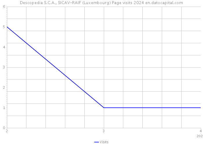 Descopedia S.C.A., SICAV-RAIF (Luxembourg) Page visits 2024 