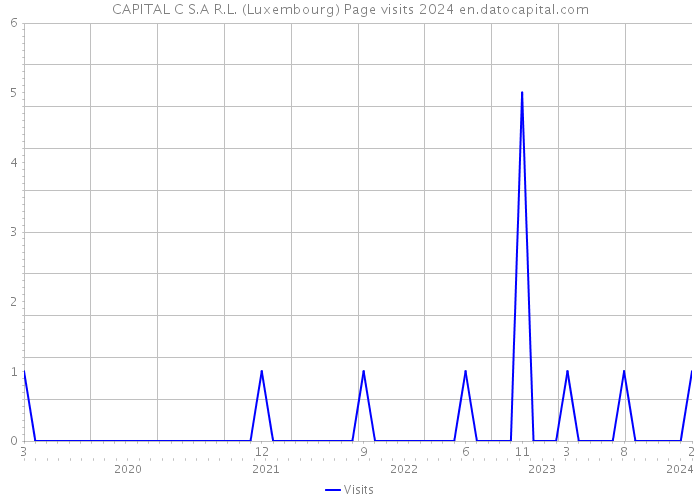 CAPITAL C S.A R.L. (Luxembourg) Page visits 2024 