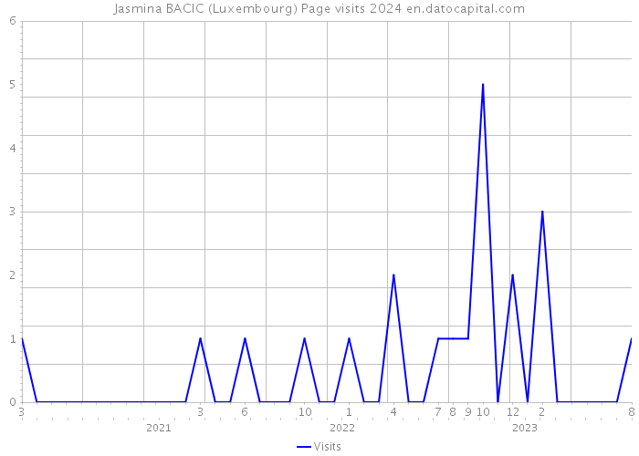 Jasmina BACIC (Luxembourg) Page visits 2024 